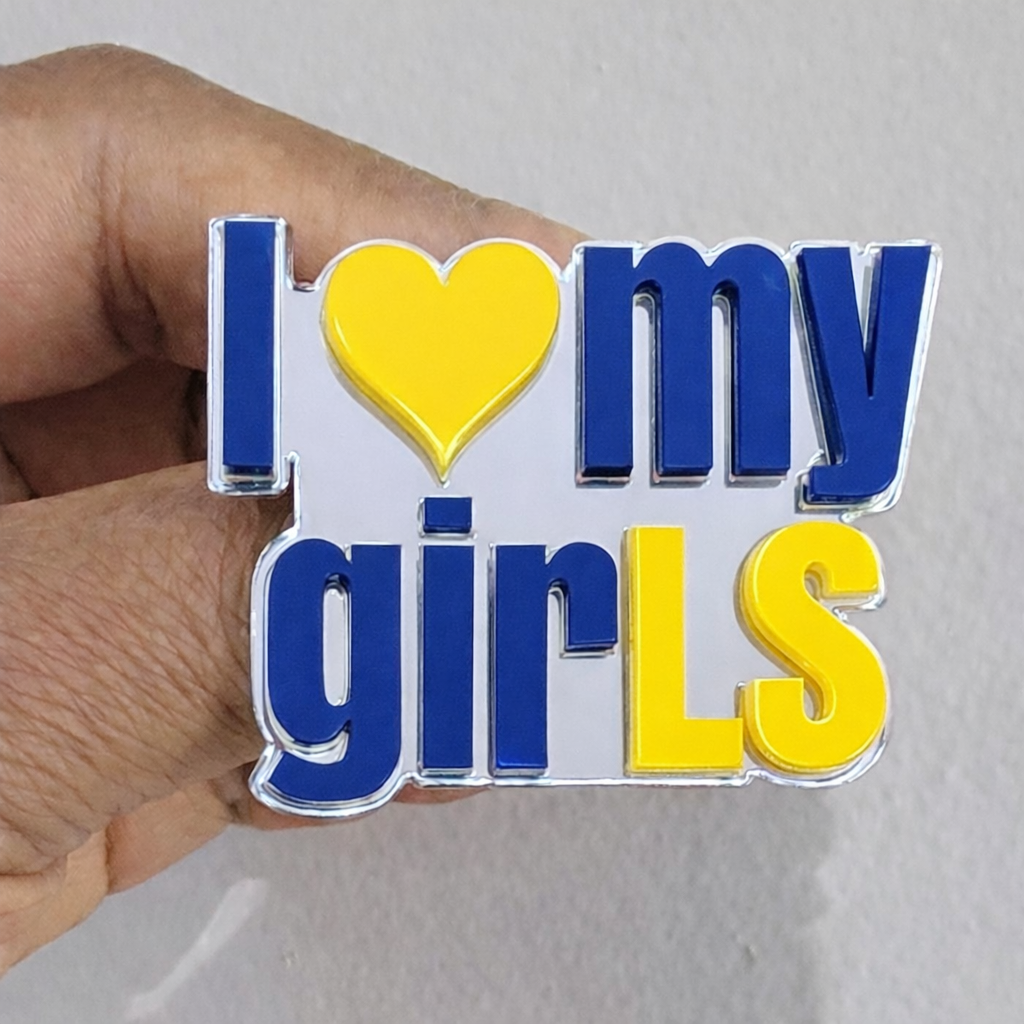 I love my girLS lapel pin
