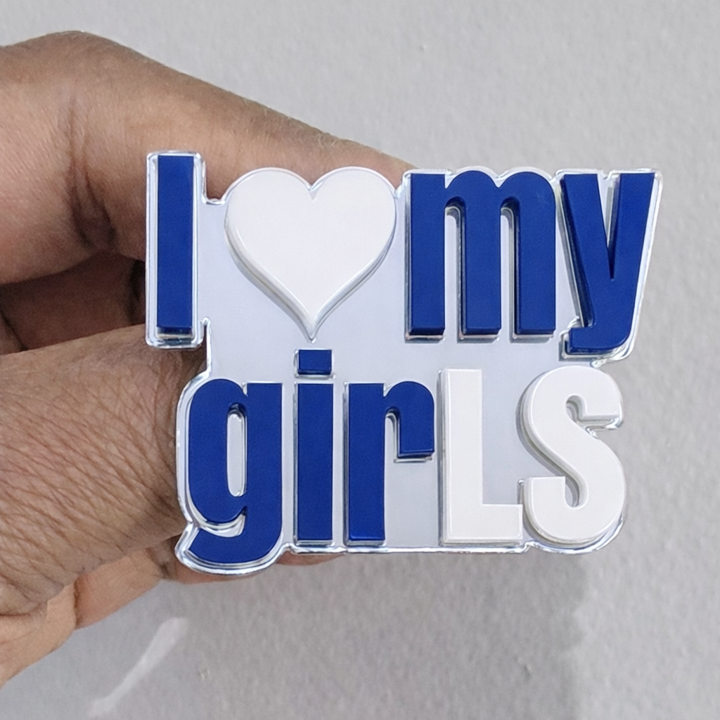 I love my girLS lapel pin
