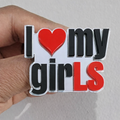 I love my girLS lapel pin