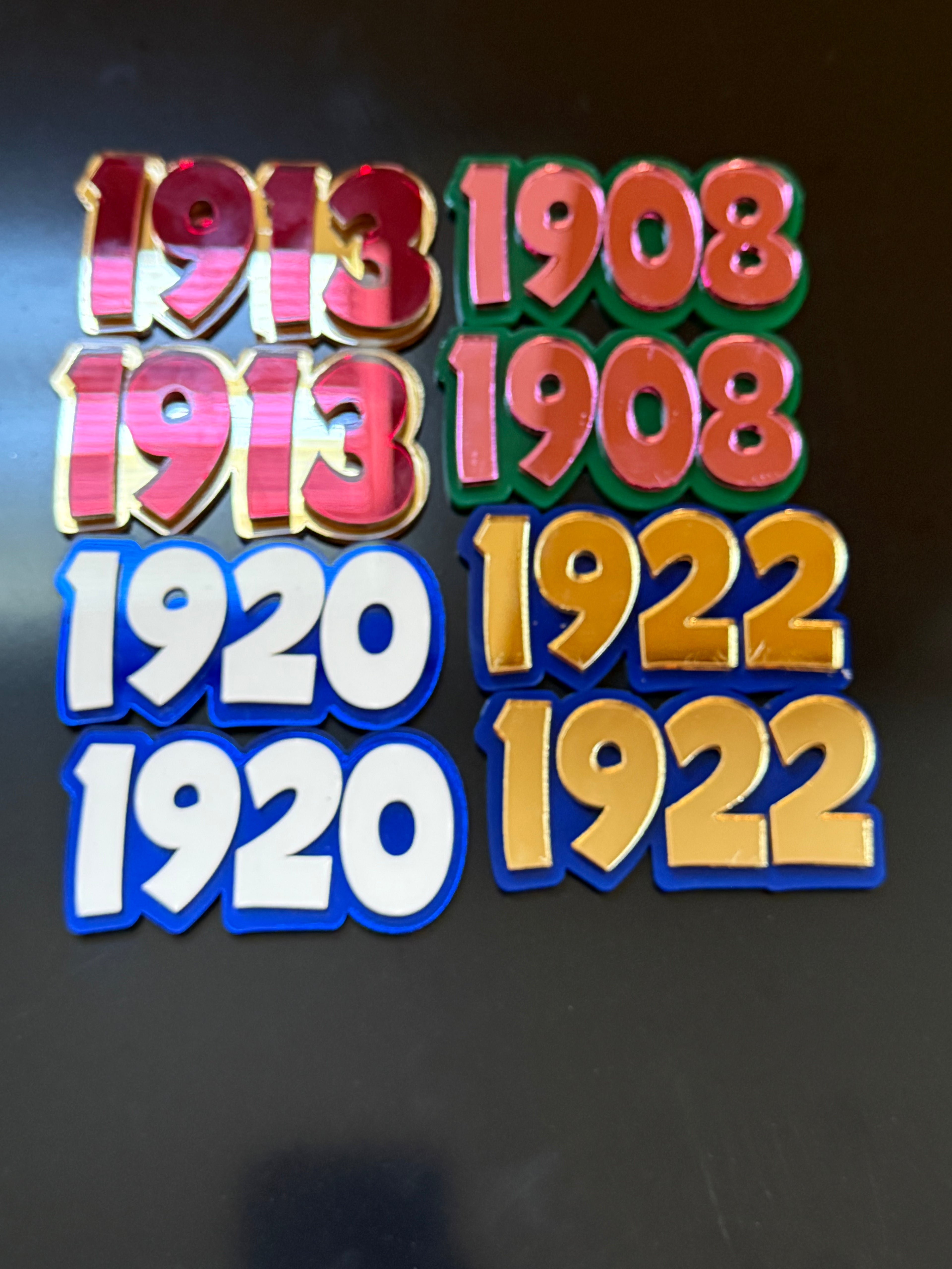 Sorority Founding Year Lapel Pins