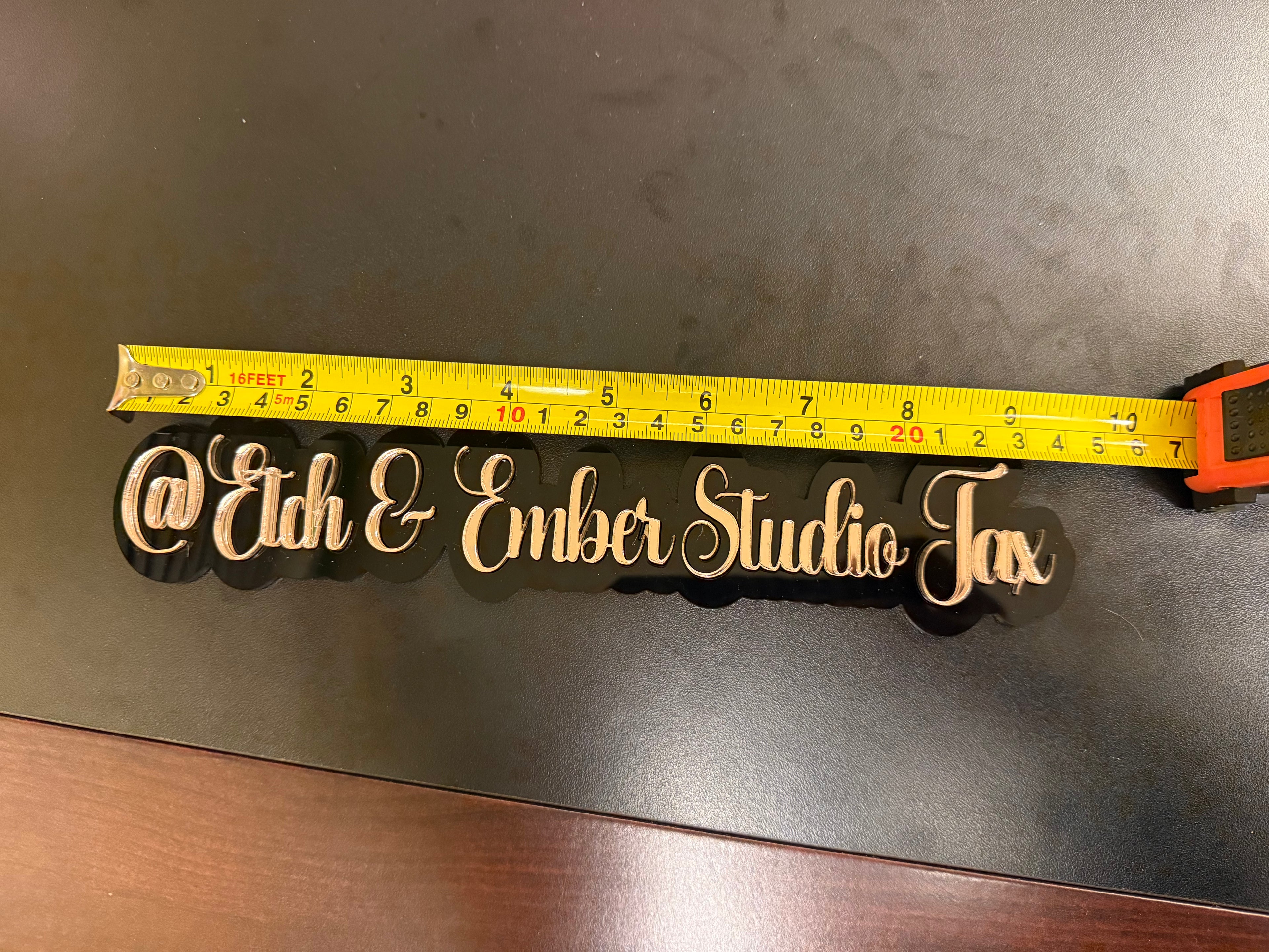 Custom Acrylic Logo Watermark Sign| Physical Watermark