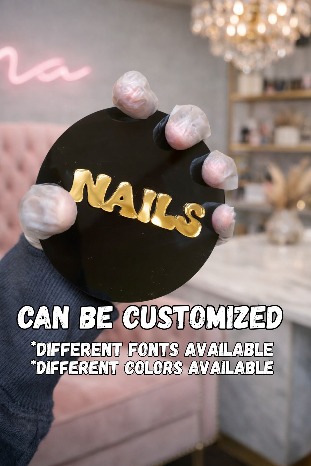 Acrylic Nail Photo Prop