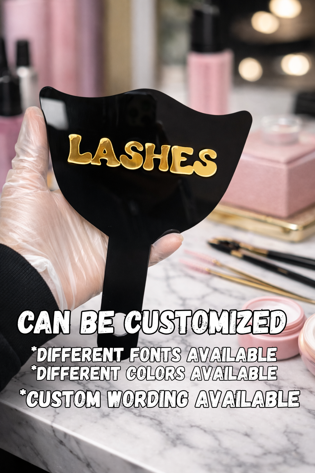 Acrylic Lash Tech Mirror (Photo Prop)
