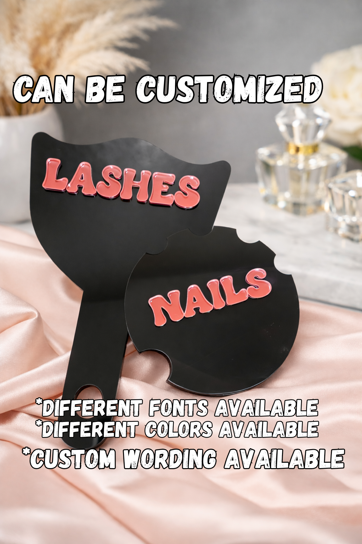 Acrylic Lash & Nail Service Signs – Salon Display Decor