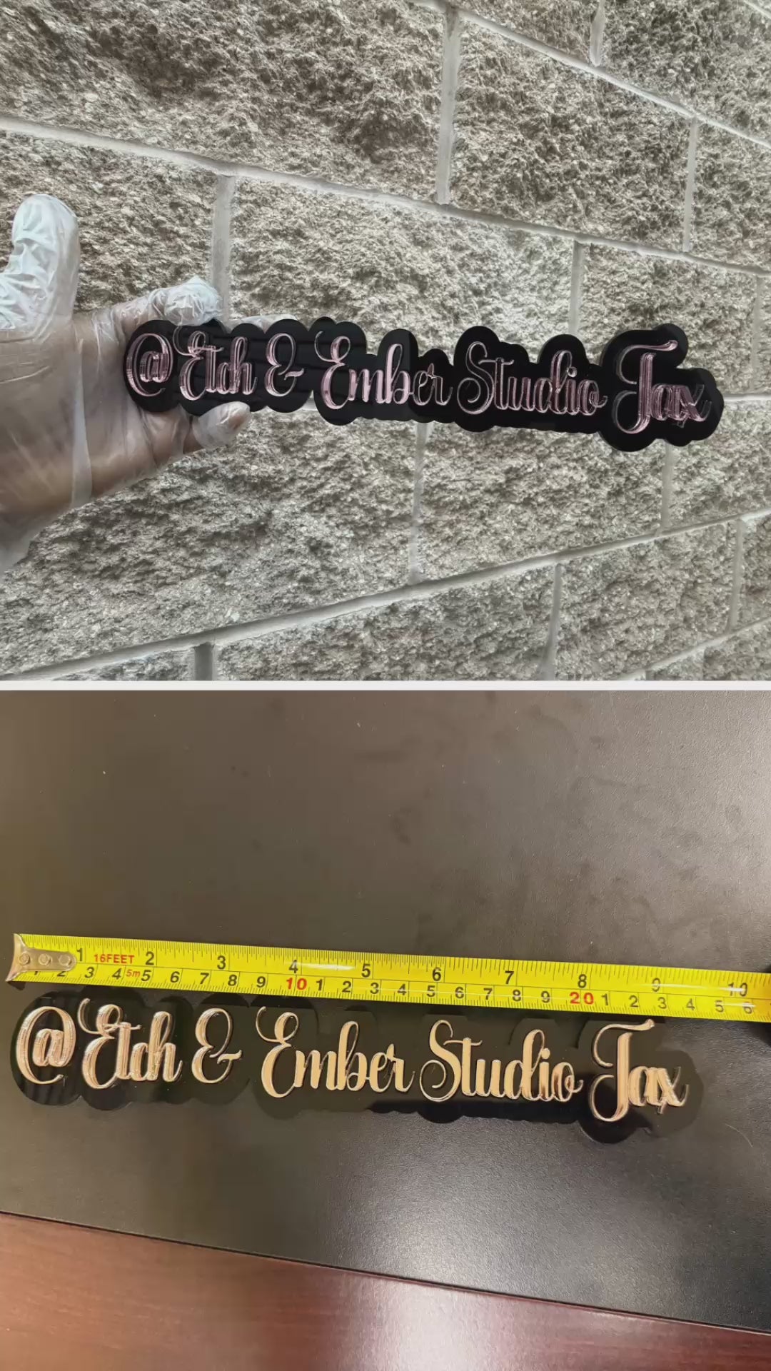 Custom Acrylic Logo Watermark Sign| Physical Watermark